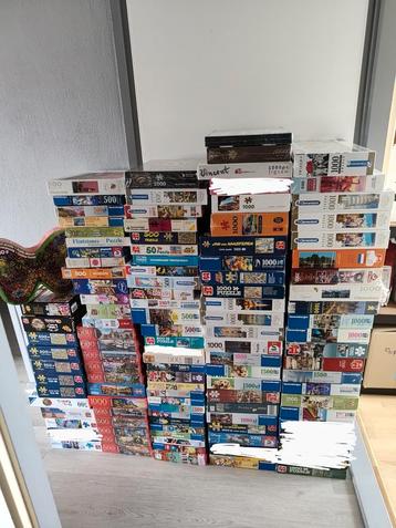 125 puzzels max 2000 stukjes, 34 zijn er nog nieuw beschikbaar voor biedingen
