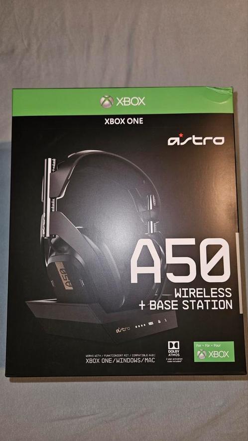 Astro A50 Gen 4 2020, Computers en Software, Headsets, Gebruikt, On-ear, Draadloos, Gaming headset, Inklapbare microfoon, Mute-functie