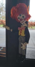 Marionet Clown, 36 cm, Houten hoofd en handen, uit jaren 80, Antiek en Kunst, Ophalen of Verzenden