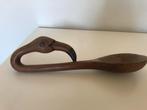 Houten lepel met vogelkop., Ophalen of Verzenden, Zo goed als nieuw