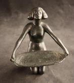 Art Deco vide poche met naakt, Verzenden
