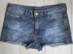 Korte spijkerbroek MANGO mt 40  met print, Kleding | Dames, Spijkerbroeken en Jeans, Blauw, W30 - W32 (confectie 38/40), Mango