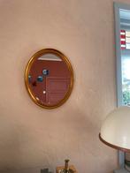 Vintage spiegel, Ovaal, goud, Minder dan 50 cm, Ophalen of Verzenden, Zo goed als nieuw, Minder dan 100 cm