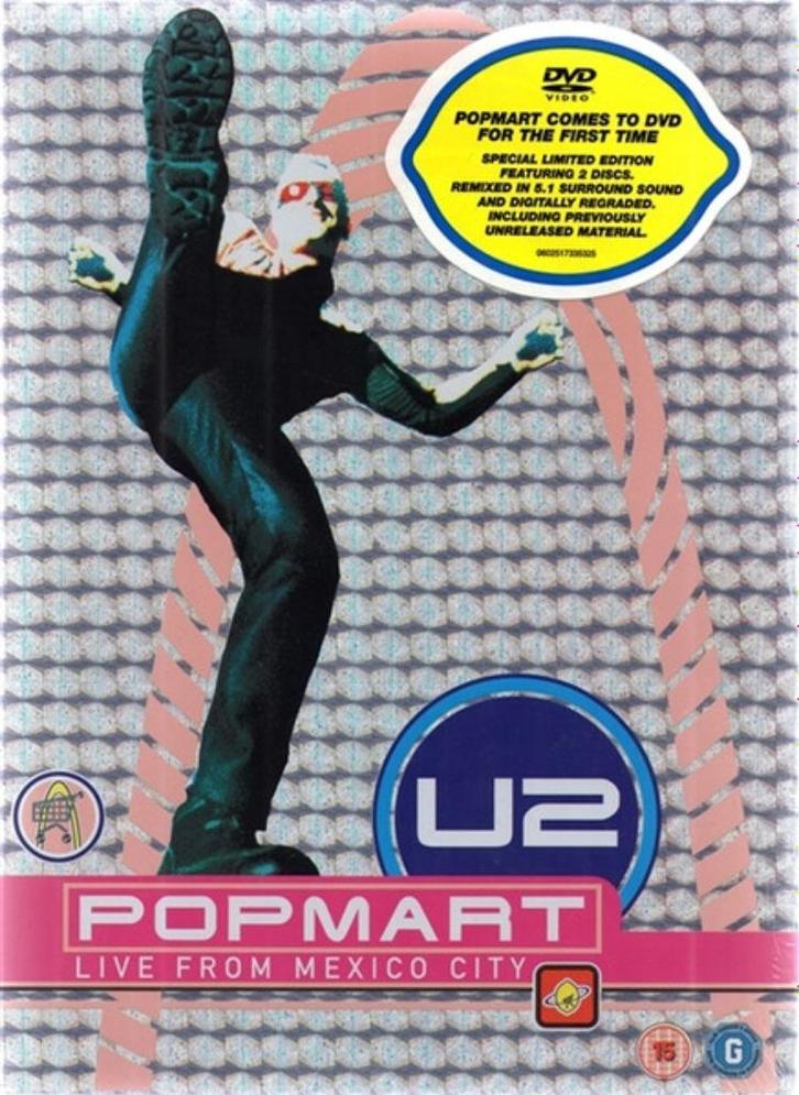 U2 2 DVD POPMART LIVE FROM MEXICO CITY, Cd's en Dvd's, Dvd's | Muziek en Concerten, Zo goed als nieuw, Alle leeftijden, Ophalen of Verzenden