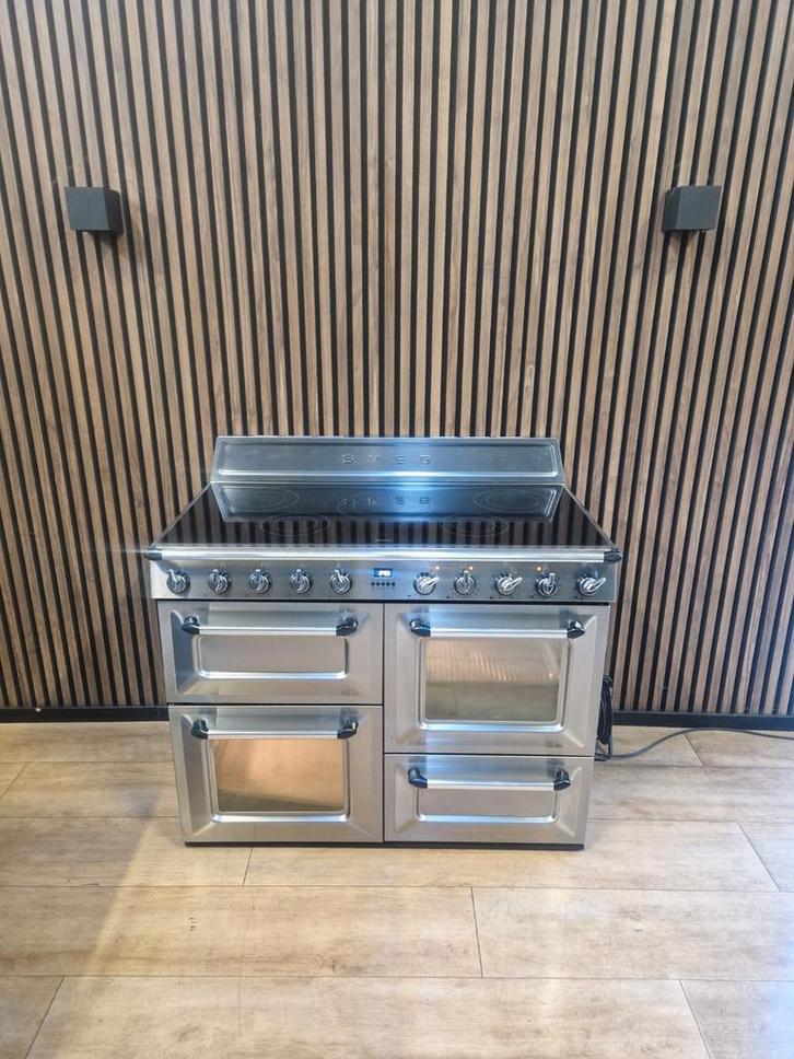 Zeer Luxe Rvs Smeg INDUCTIE Fornuis 110 cm (Gratis bezorgen), Witgoed en Apparatuur, Kookplaten, Zo goed als nieuw, Vrijstaand