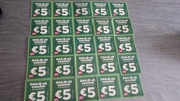 Plus dagje uit vouchers, 25 stuks, geldig t/m 1-1-2026 beschikbaar voor biedingen