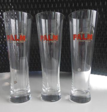 6 Nieuwe PALM Bierglazen 25 cl beschikbaar voor biedingen