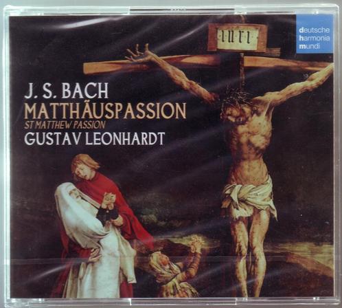 J.S. Bach: Mattheuspassie Leonardt, Cd's en Dvd's, Cd's | Klassiek, Nieuw in verpakking, Vocaal, Barok, Met libretto, Boxset, Ophalen of Verzenden
