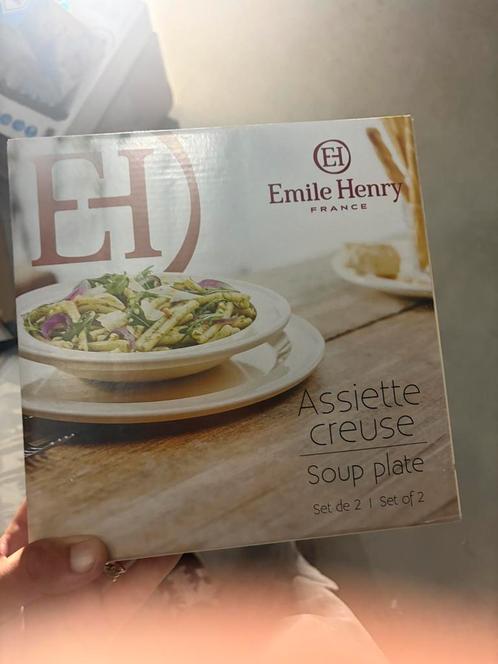 2x Emile Henry diepe borden (set van 2) – NIEUW in doos, Huis en Inrichting, Keuken | Keukenbenodigdheden, Nieuw, Ophalen of Verzenden