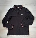 Moncler Lange Mouwen Polo, Maat 52/54 (L), Moncler, Zwart, Ophalen of Verzenden
