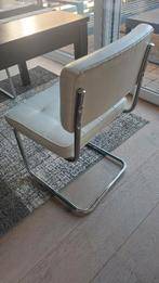 Eetkamerstoel, Huis en Inrichting, Stoelen, Gebruikt, Wit, Ophalen of Verzenden, Vier