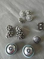 12 stuks zilveren zilver kleur knopen knoop 12 stuks, Knoop of Knopen, Ophalen of Verzenden, Zo goed als nieuw
