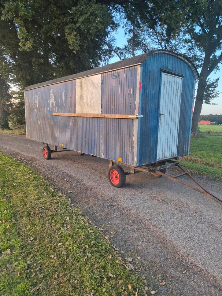 Grote Pipowagen Opknapper Schaftkeet Schaftwagen Tiny House, Doe-het-zelf en Verbouw, Bouwketen en Schaftketen, Gebruikt, Ophalen of Verzenden