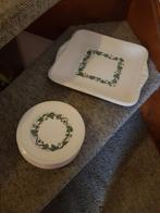 Gebaksschaal met 8 bordje voor petit tours Wedgwood, Ophalen, Zo goed als nieuw, Bord