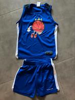 Maat 142/148 basketbal setje -  blauw, Ophalen of Verzenden, Zo goed als nieuw, Kleding