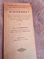 oud boekje hinderwet derde druk 1960, Antiek en Kunst, Ophalen of Verzenden
