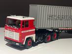 Scania 140 met classic container chassis Tekno, Hobby en Vrije tijd, Modelauto's | 1:50, Ophalen of Verzenden, Zo goed als nieuw
