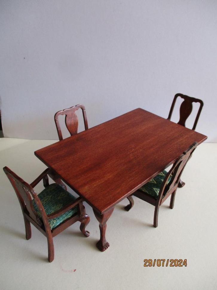 poppenhuis eethoek, Verzamelen, Poppenhuizen en Toebehoren, Zo goed als nieuw, Decoratie, Ophalen of Verzenden