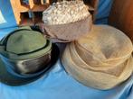 3 oude dameshoedjes, Kleding | Dames, Ophalen of Verzenden, Zo goed als nieuw, Hoed
