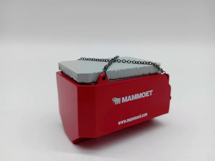 WSI BALLASTBOX + STELCON PLATEN - MAMMOET, Hobby en Vrije tijd, Modelauto's | 1:50, Nieuw, Bus of Vrachtwagen, Wsi, Ophalen of Verzenden