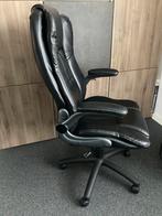 Luxe bureaustoel van zwart kunstleer, Ophalen, Gebruikt, Zwart, Bureaustoel