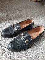 Loafers leer 38, Verzenden, Zo goed als nieuw, Zwart, Instappers