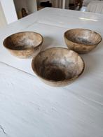 3 kleine schaaltjes, Huis en Inrichting, Overige materialen, Gebruikt, Schaal, Rond