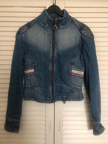Prachtig Cavalli jeans mooie dames jacket mt 36 S like New beschikbaar voor biedingen