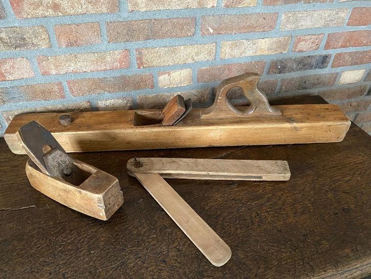 Vintage houten Nooitgedagt schaven/ Zweihaak, Antiek en Kunst, Antiek | Gereedschap en Instrumenten, Ophalen of Verzenden
