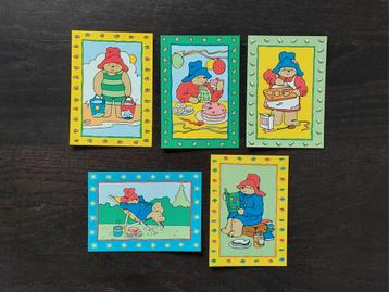 
5 kaarten Paddington retro vintage 1996 Kinderpostzegels beschikbaar voor biedingen