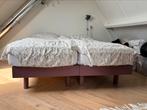 Coco mat houten tweepersoons bed of 2x eenpersoons, geverfd, Huis en Inrichting, Ophalen, Zo goed als nieuw, Tweepersoons, 200 cm