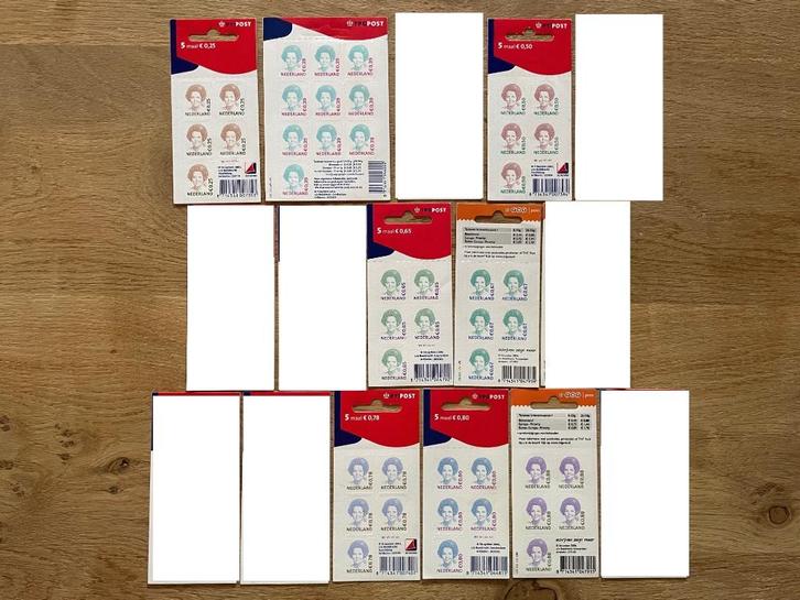 022 Velletjes Beatrix inversie incl. Vb2037, Postzegels en Munten, Postzegels | Nederland, Postfris, Na 1940, Ophalen of Verzenden