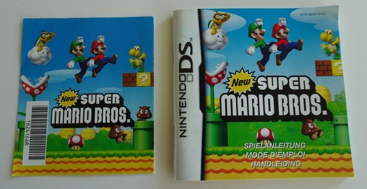 Handleiding / Manual voor New Super Mario Bros. Nintendo DS, Spelcomputers en Games, Games | Nintendo DS, Zo goed als nieuw, Platform