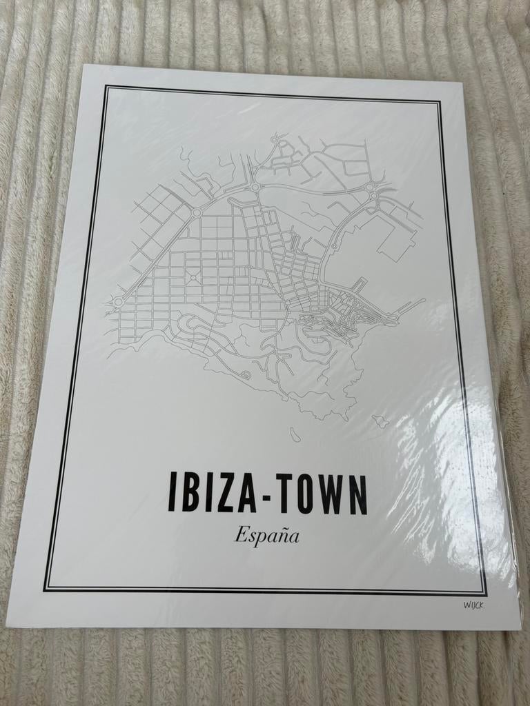 Wijck Ibiza - town, Ophalen of Verzenden, Nieuw, Minder dan 50 cm, Print