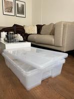 2 IKEA SAMLA Grote Plastic bakken met deksels onder Bed, Doe-het-zelf en Verbouw, Ophalen, Doos, 40 tot 60 cm, Minder dan 35 cm
