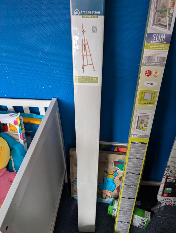 Compleet Nieuw Schilderpakket - Ezel, Doeken, Verf, Kwasten, Hobby en Vrije tijd, Schilderen, Nieuw, Ezel, Ophalen of Verzenden