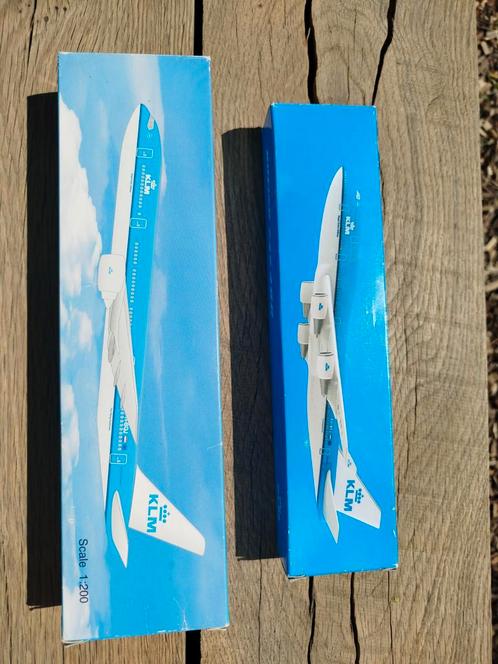 Set originele KLM Schaalmodellen Boeing 777 & 747-400, Hobby en Vrije tijd, Modelbouw | Auto's en Voertuigen, Zo goed als nieuw