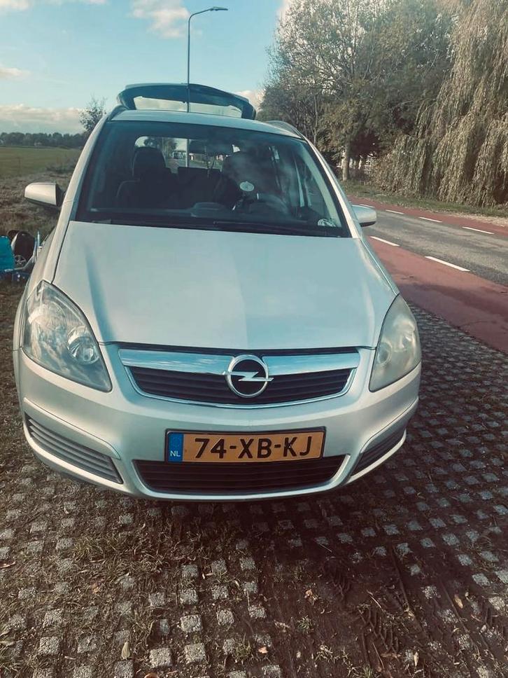 Opel Zafira 1.6 16V Euro4 2007 Grijs, Auto's, Opel, Particulier, Zafira, Benzine, C, MPV, Handgeschakeld, Origineel Nederlands