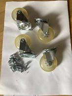 transportwielen meubelwielen losse zwenkwielen met plaat, Doe-het-zelf en Verbouw, Ophalen, Nieuw