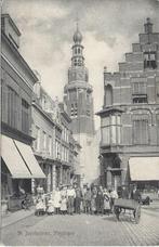 Vlissingen (Zld.) St. Jacobstoren, veel Volk, gelopen 1908, Verzamelen, Ansichtkaarten | Nederland, Verzenden, Voor 1920, Gelopen