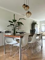 Eetkamertafel Walnoothout 95x180cm, Ophalen, Gebruikt, 50 tot 100 cm, Vijf personen of meer
