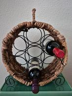 Leuk vintage brocante wijnrek, Ophalen of Verzenden
