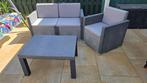 Tuinset, Tuin en Terras, Tuinsets en Loungesets, Ophalen, Kunststof, Gebruikt, 3 zitplaatsen