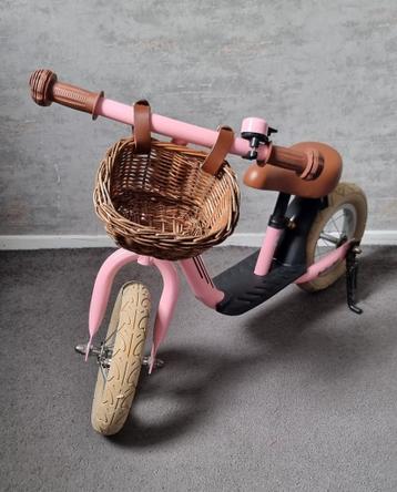 Loopfiets roze Bandits & Angels, schattig met stijvolle look