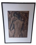 Stefaan Tessely naaktstudie op papier., Antiek en Kunst, Kunst | Schilderijen | Klassiek, Ophalen