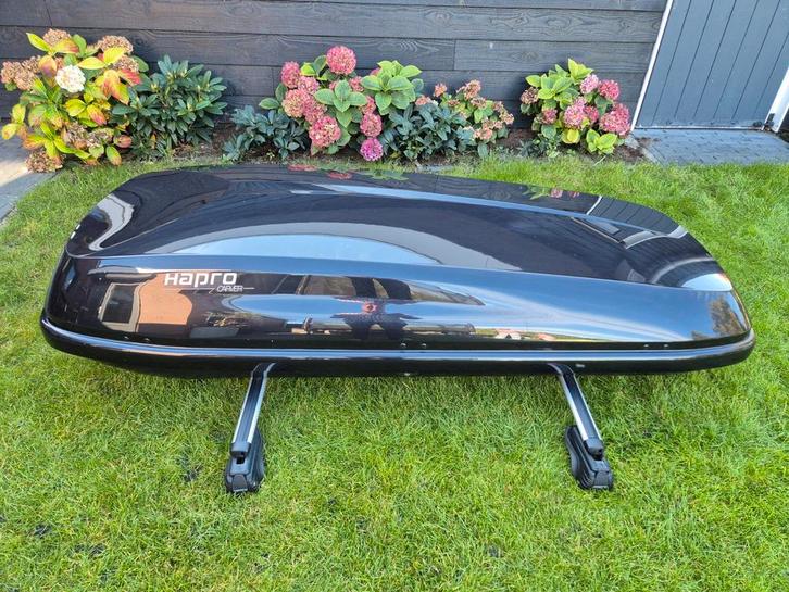 Dakkoffer Hapro Carver 8.5 en Dakdrager Hapro Cronos, Auto diversen, Dakkoffers, Zo goed als nieuw, Ophalen