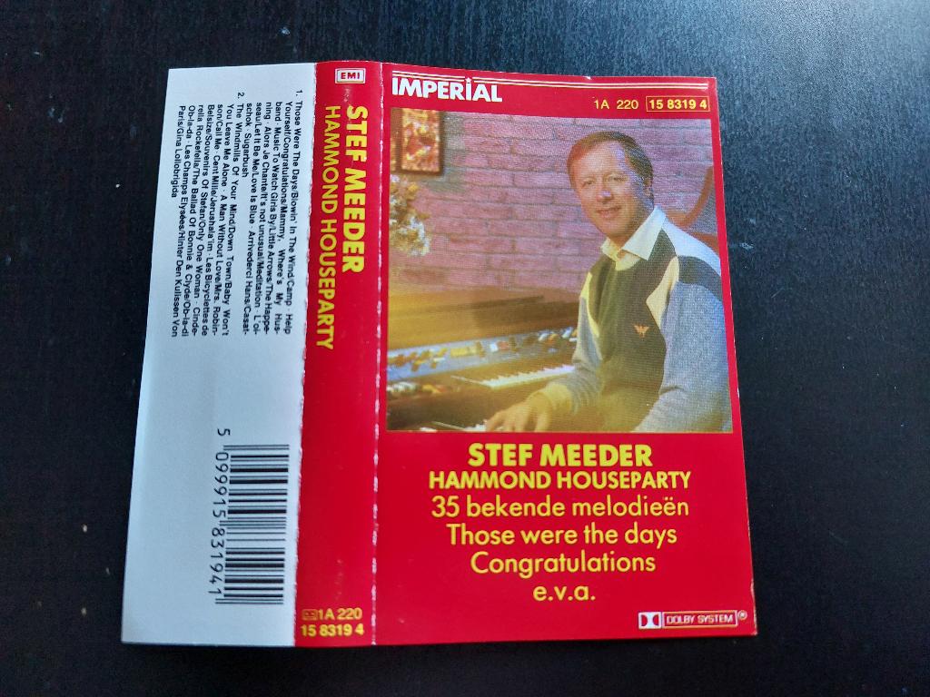 STEF MEEDER - HAMMOND HOUSEPARTY (MC), Overige genres, 1 bandje, Ophalen of Verzenden, Zo goed als nieuw