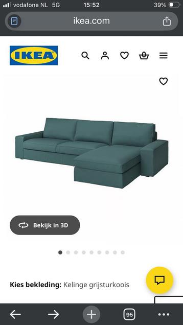 IKEA KIVIK 4-zitsbank met chaise longue - afbeelding 3