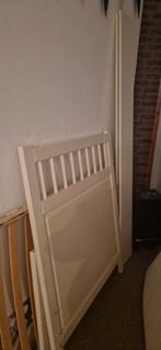 Eenpersoons bed 90x200 wit met lattenbodem, Ophalen, Gebruikt, 90 cm, Eenpersoons