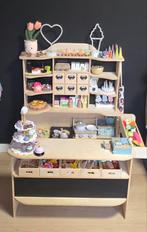 Speelgoed winkeltje hout met winkelwagen + veel accessoires, Kinderen en Baby's, Speelgoed | Speelkeukens, Ophalen, Zo goed als nieuw